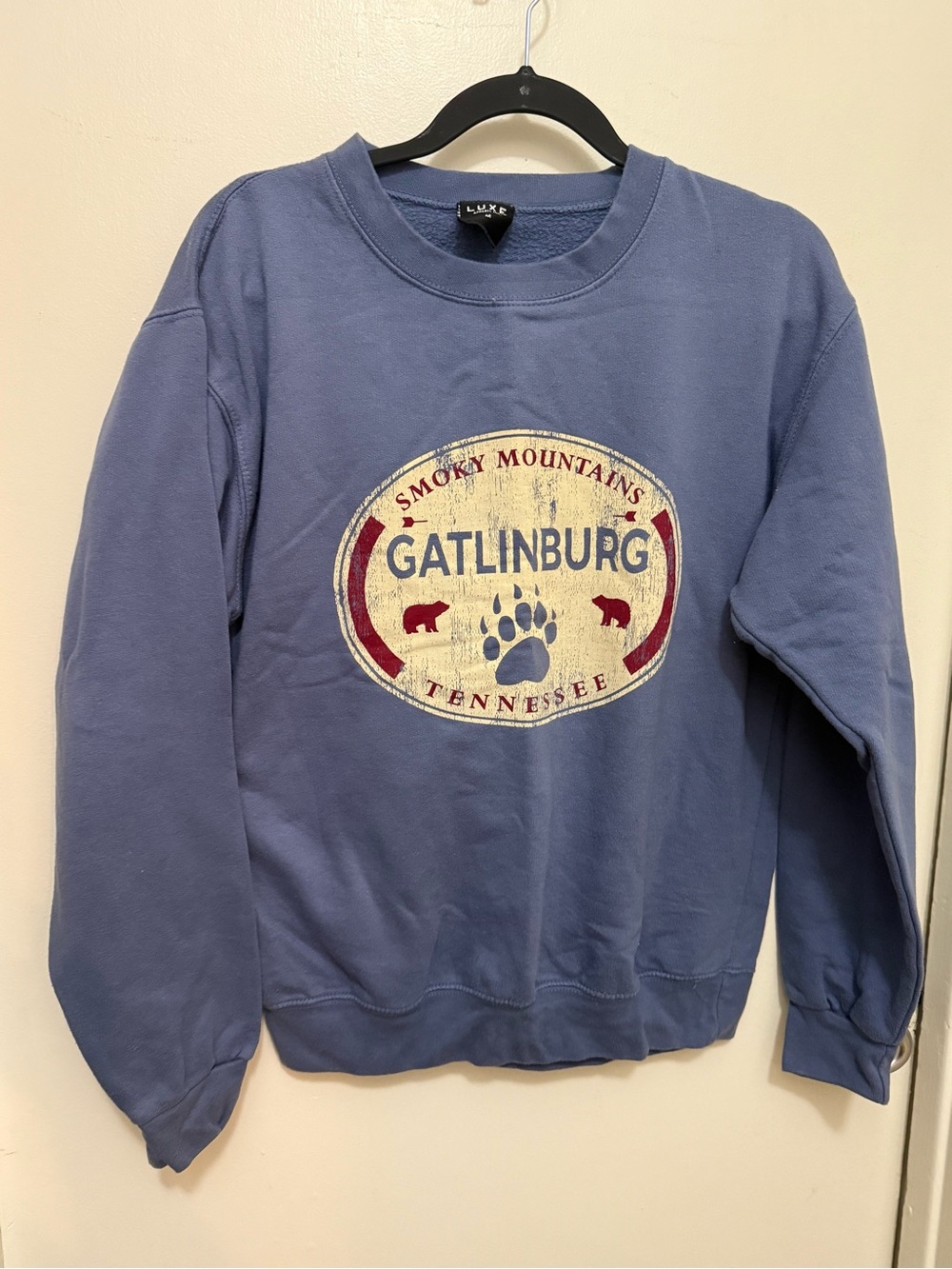 Luxe Blue Gatlinburg Smoky Mountains Crewneck Sweatshirt
